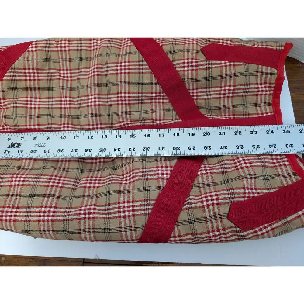 Canine Styles Plaid Dog Coat Size 26 Sherpa Lined Adjustable Straps Large Breed